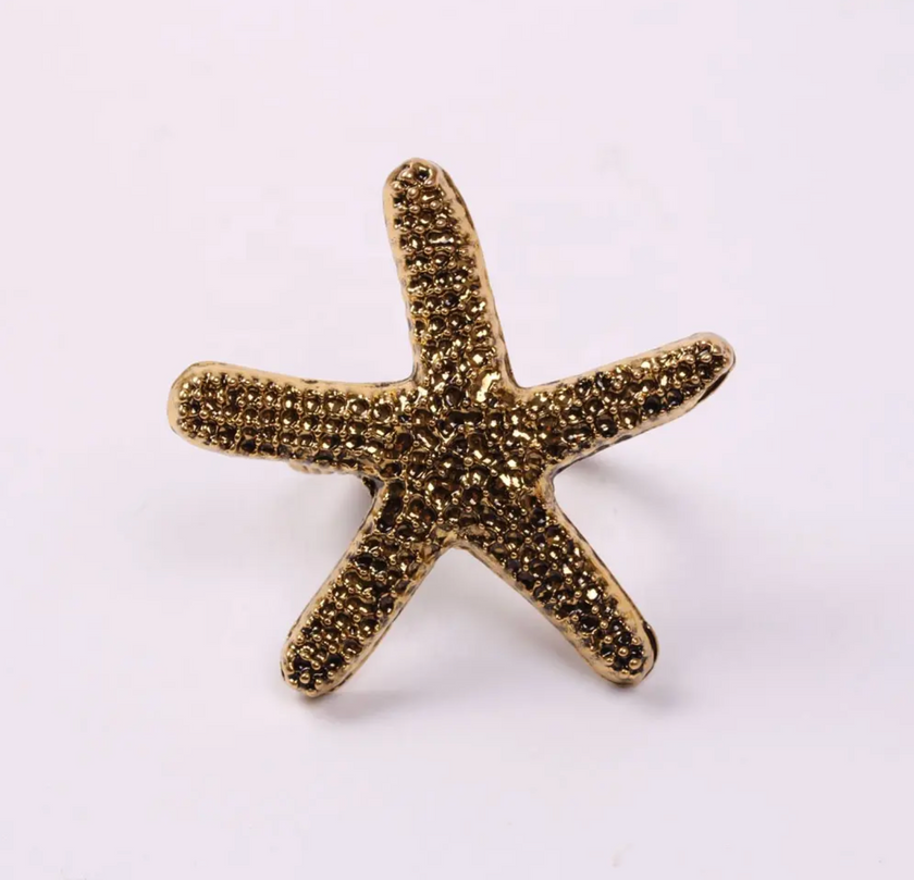 Nautical Sealife Napkin Ring Set