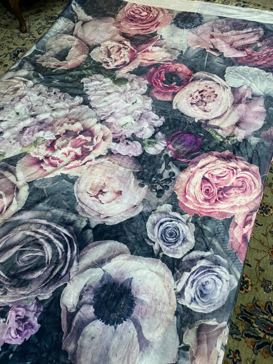 Table Cloth (150 cm x 300 cm) with bespoke flower and fruit print, BOLTE Home Textiles Collection