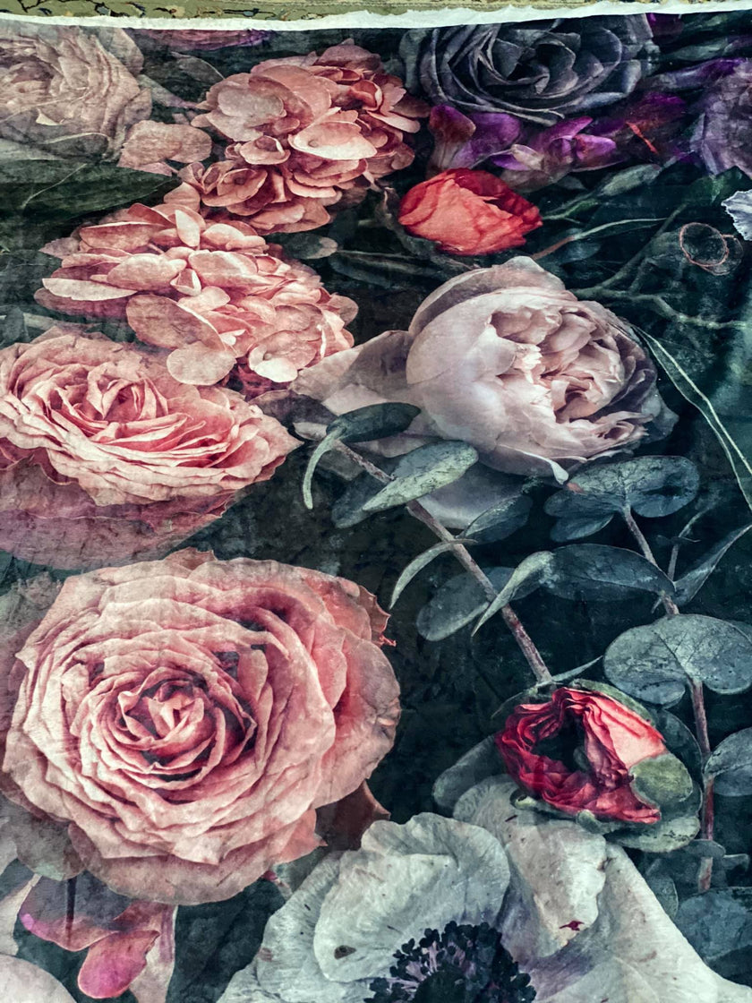 Table Cloth (150 cm x 300 cm) with bespoke flower and fruit print, BOLTE Home Textiles Collection