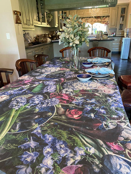 Table Runner (70 cm x 300 cm) with bespoke flower and fruit print, BOLTE Home Textiles Collection