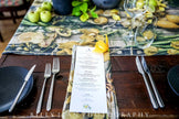 Table Runner (70 cm x 150 cm) with bespoke flower and fruit print, BOLTE Home Textiles Collection